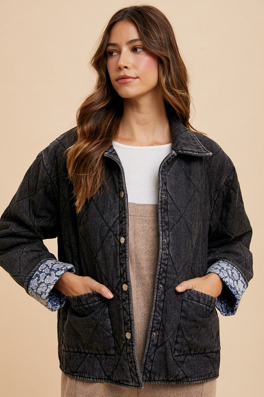The Emily Snap Down Denim Jacket