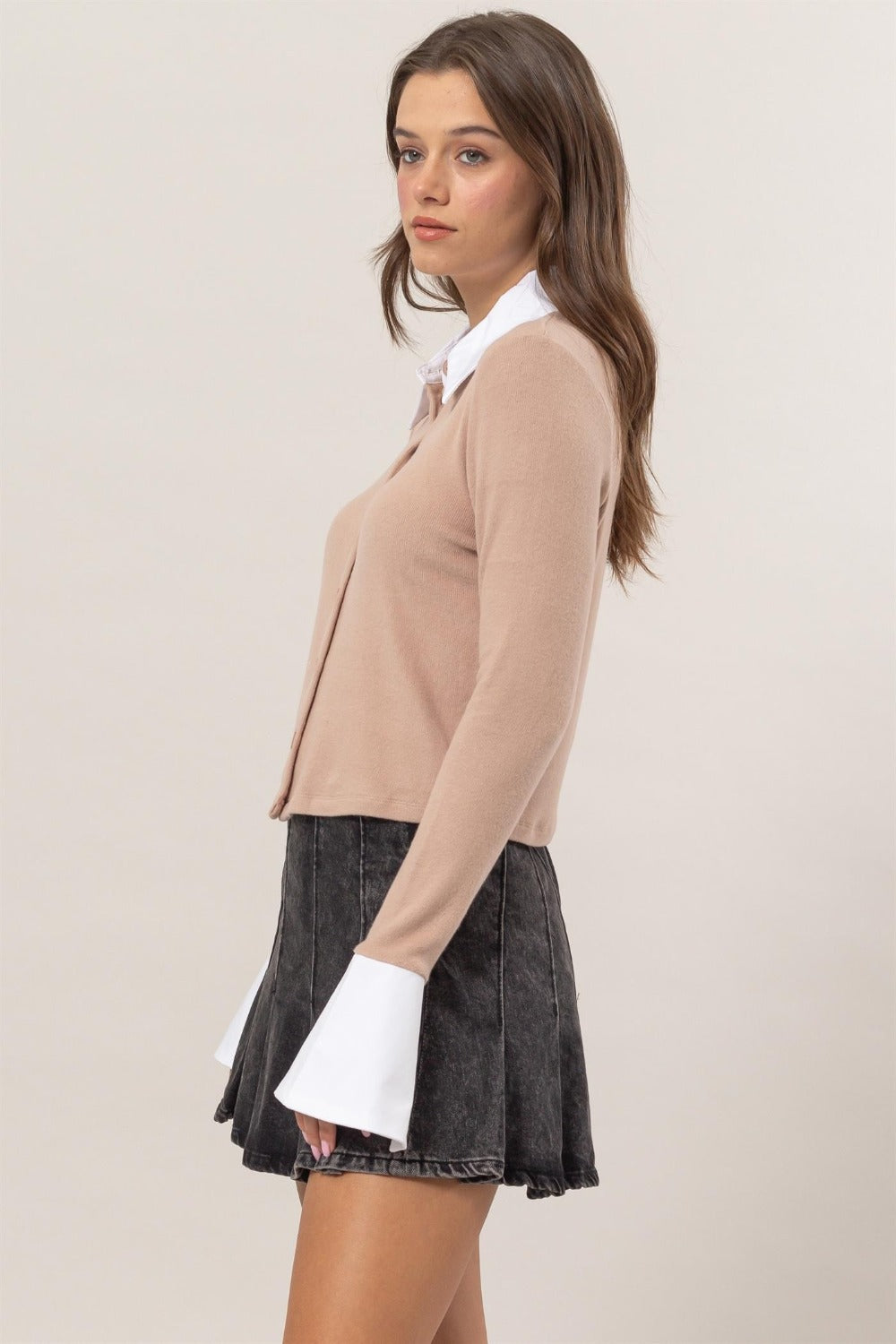 Office Siren Button Down Knit Cardigan