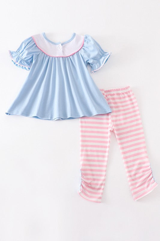 Princess embroidery girl set