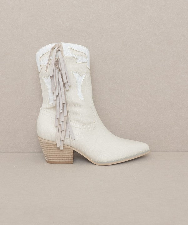 Millie - Fringe Framed Bootie