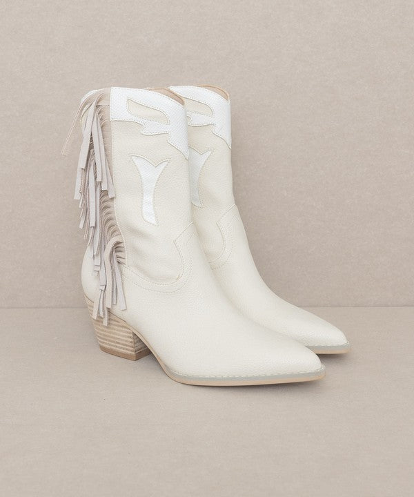 Millie - Fringe Framed Bootie