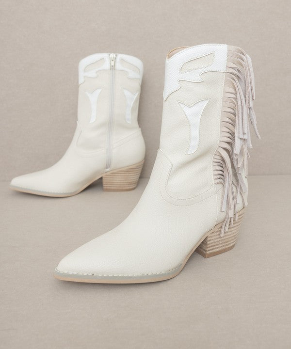 Millie - Fringe Framed Bootie