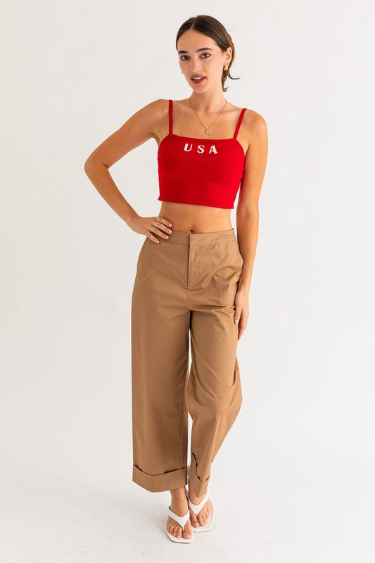 USA KNIT TNK TOP