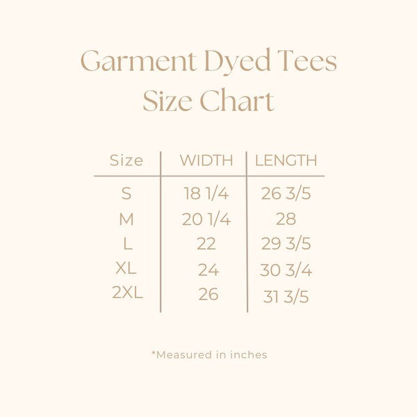 USA Outline Garment Dyed Tee