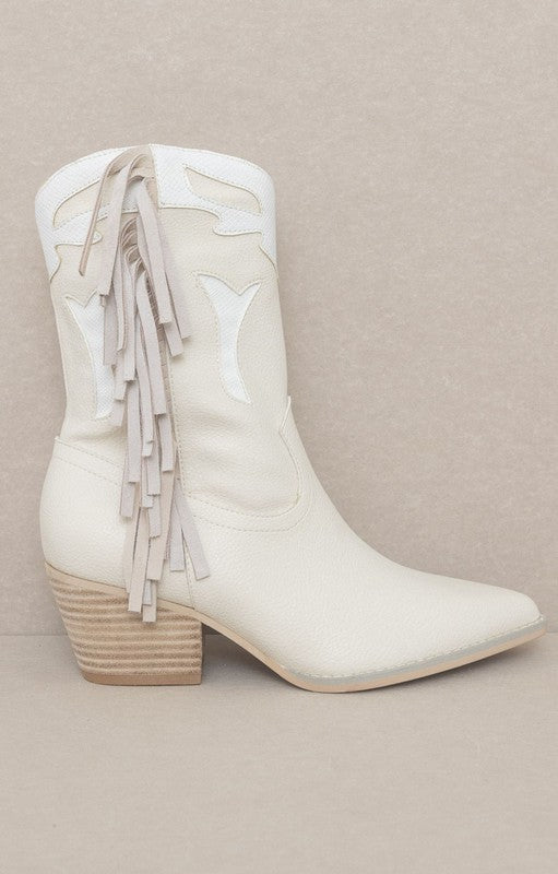 Millie - Fringe Framed Bootie
