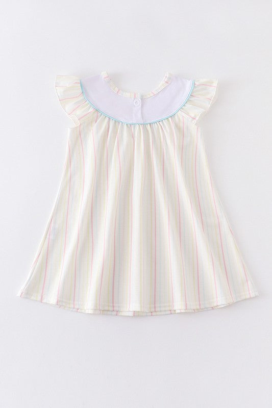 LOVE MAMA SMOCKED DRESS