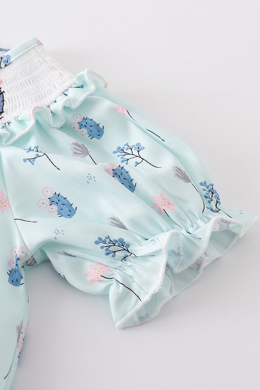 CACTUS SMOCKED DRESS