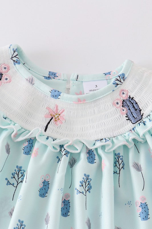 CACTUS SMOCKED DRESS