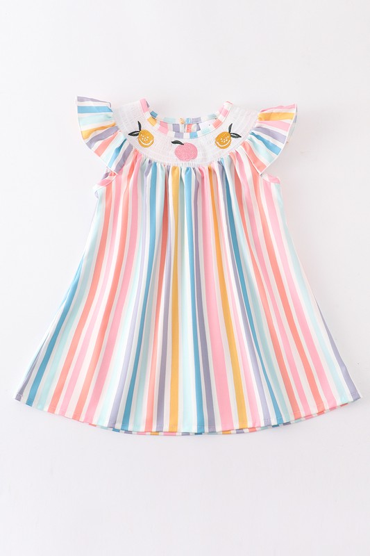 CITRUS SMOCKED DRESS