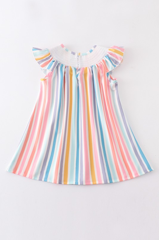CITRUS SMOCKED DRESS