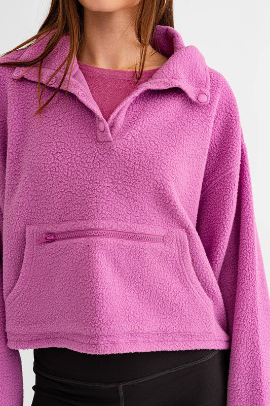 Beau Fleece Pullover Sweater