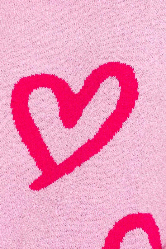 You and Me Heart Sweater