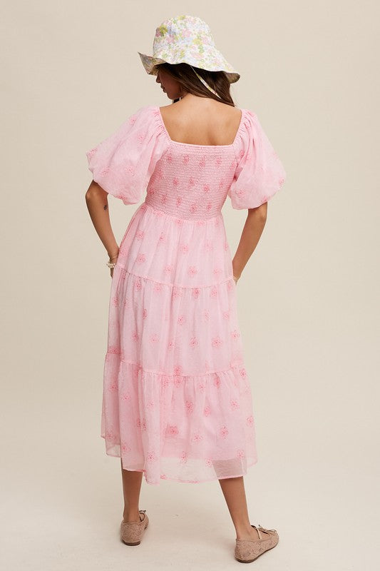 Blooms Embroidered Maxi Dress