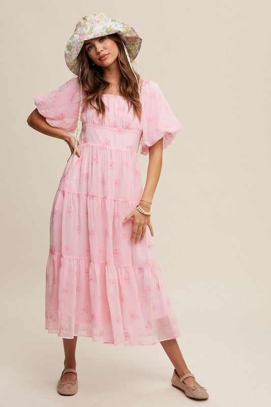 Blooms Embroidered Maxi Dress