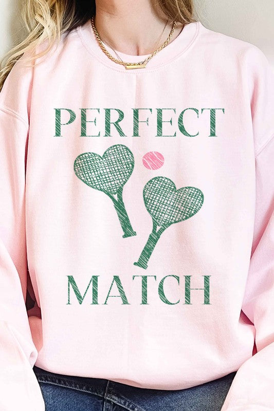 PERFECT MATCH TENNIS PICKLE OVERSIZED SWEATSHIRT