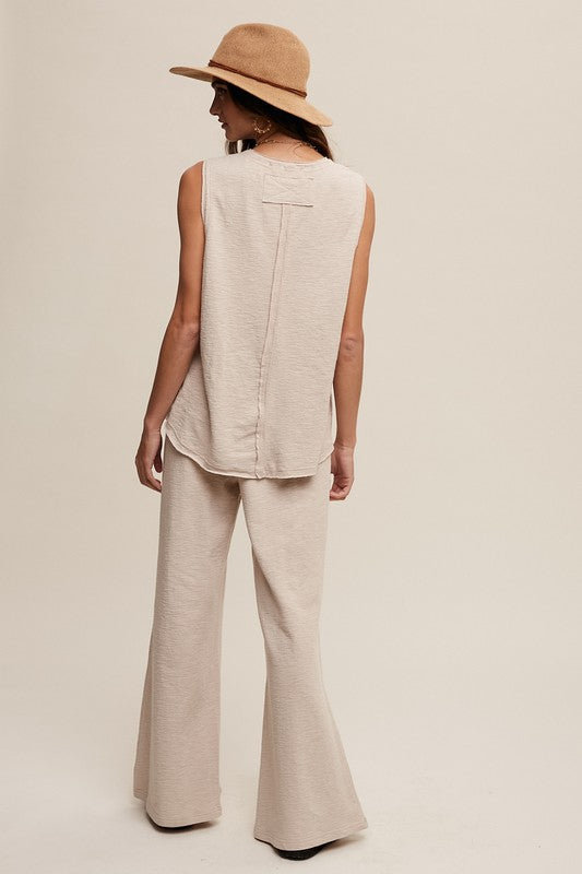 Lounged up Tank and Sweat Pant Set