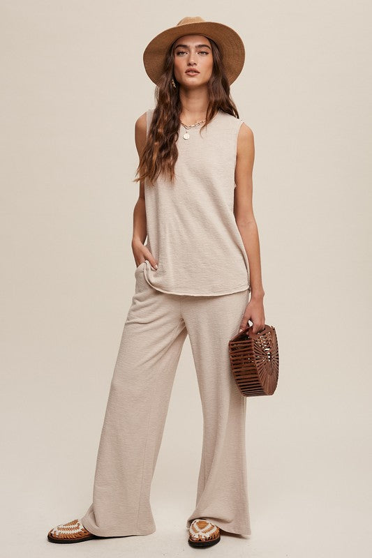 Lounged up Tank and Sweat Pant Set