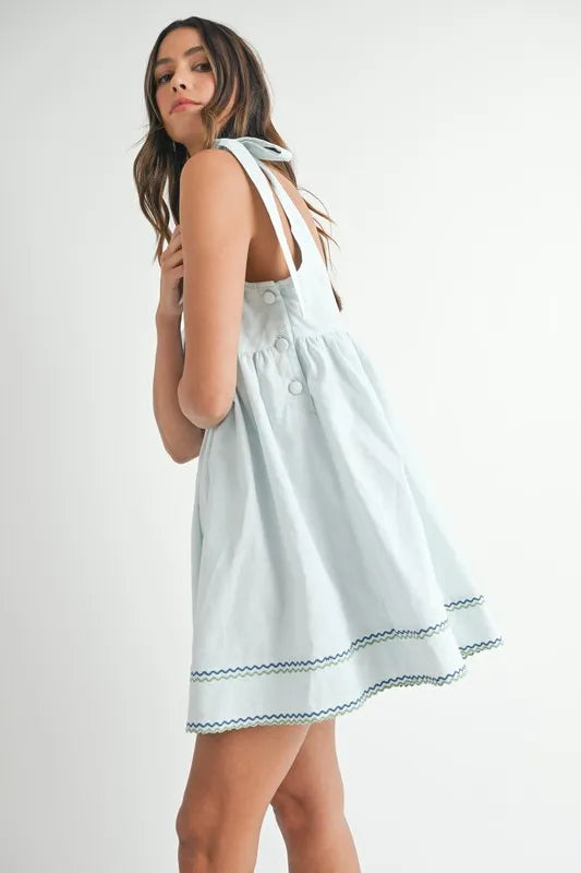 kelli mini dress Kelli Tie Mini Dress – shopslc