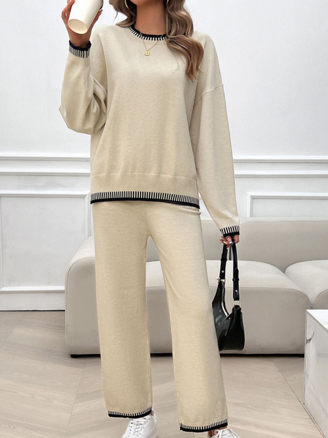 Devine Top and Pants Sweater Set