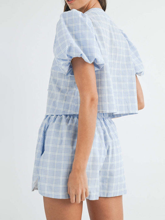 Bow Tie Top and Shorts Set