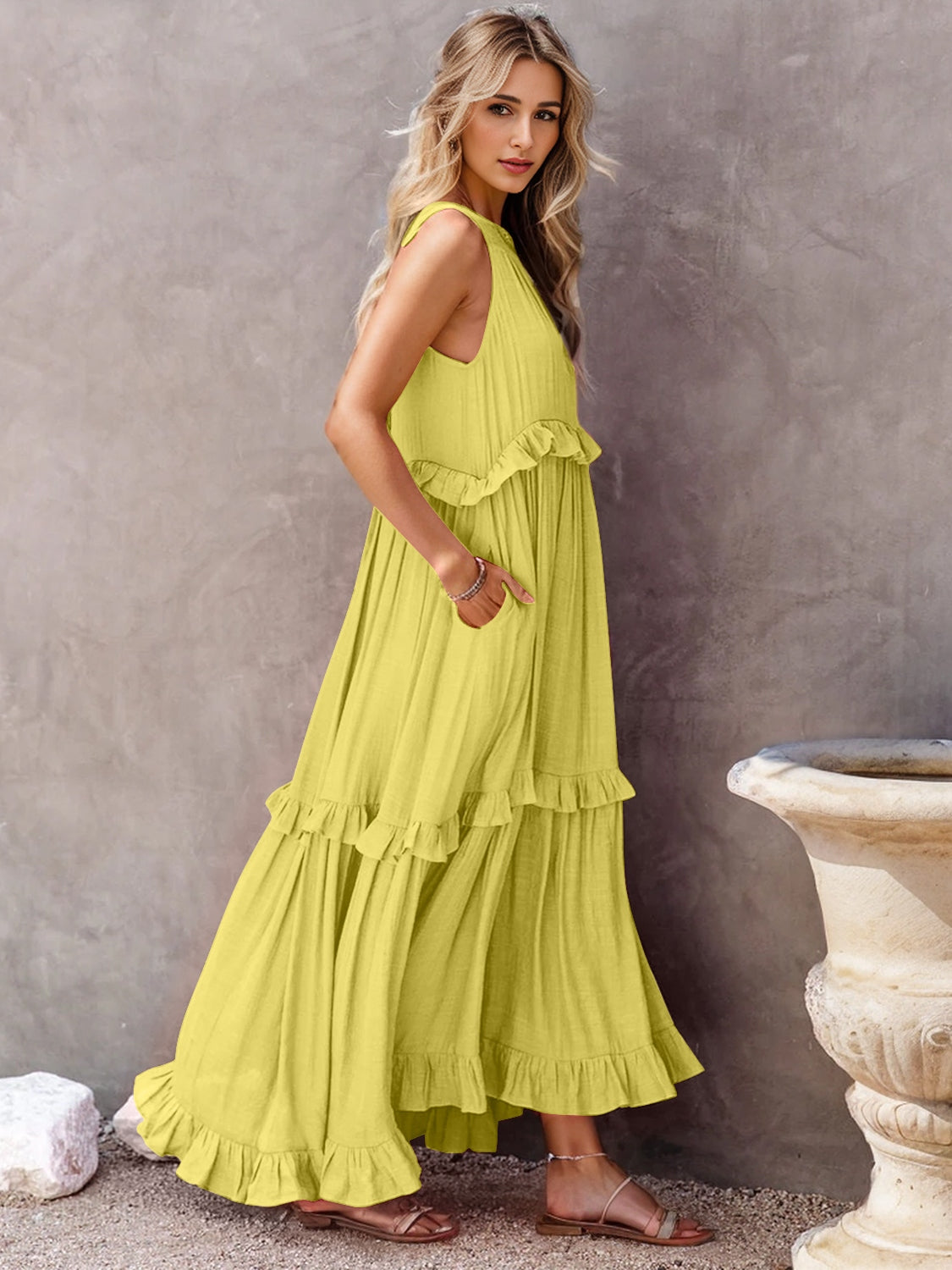 Mingo Tiered Maxi Dress