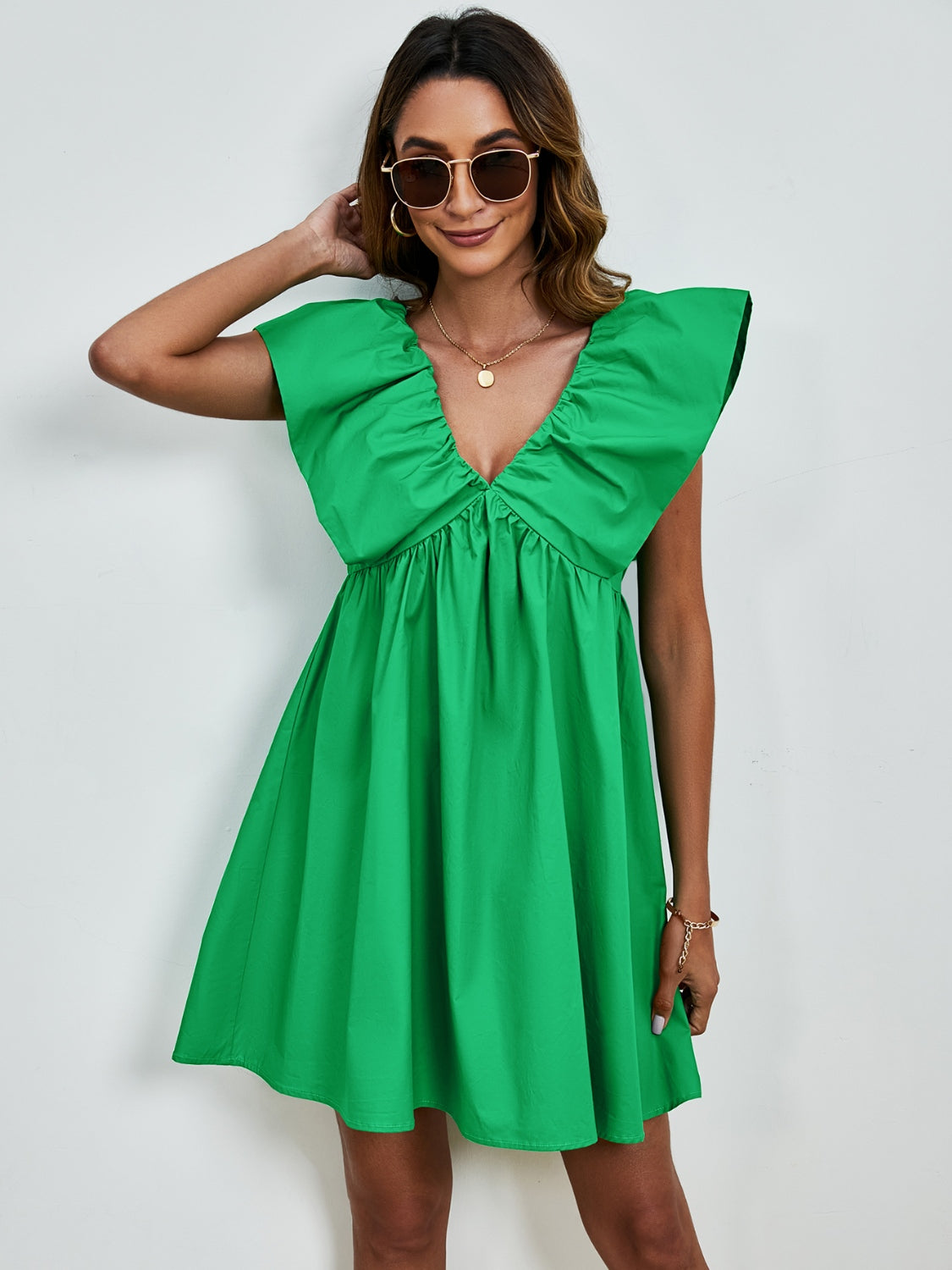 Skye Cap Sleeve Mini Dress