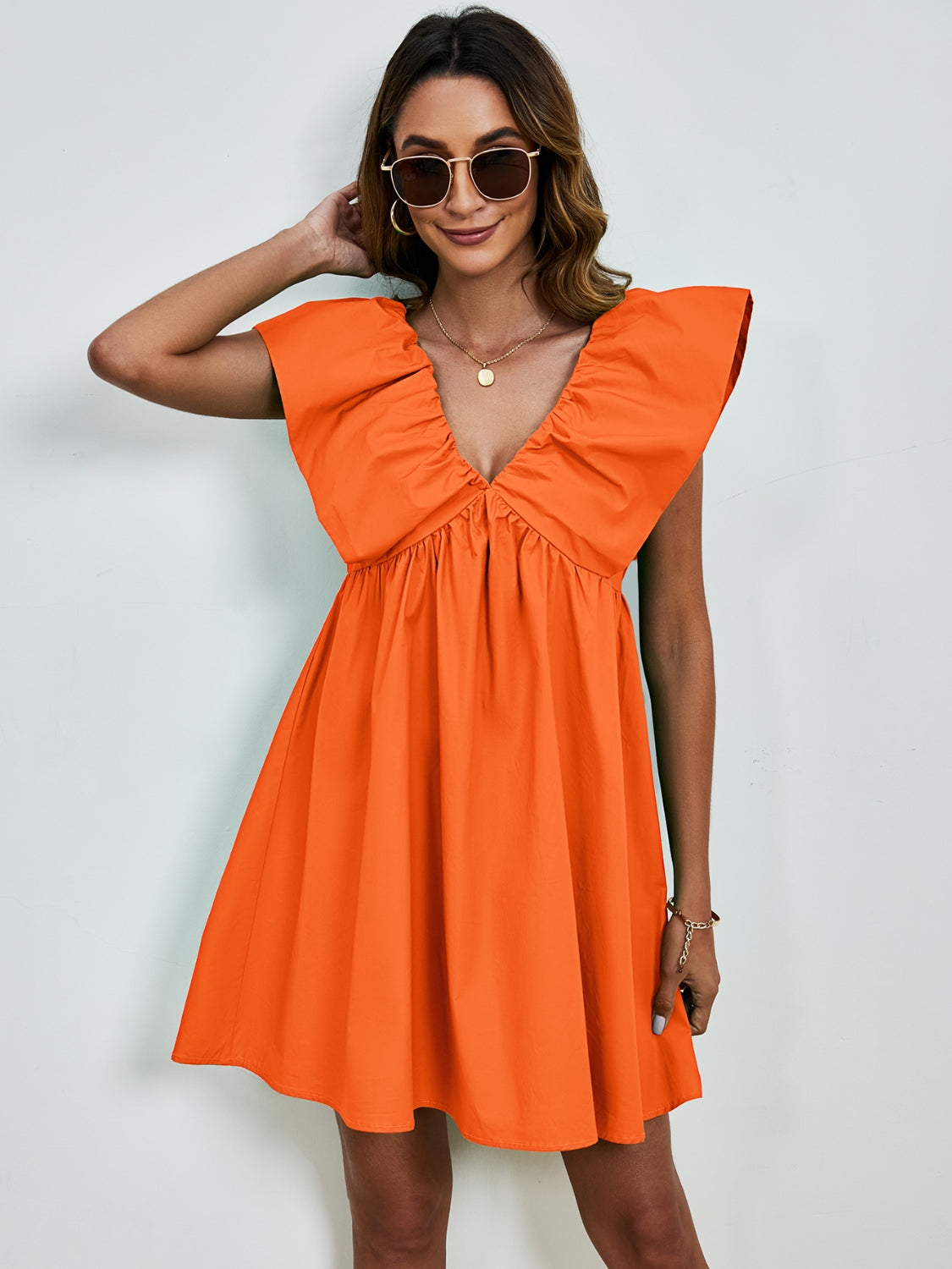 Skye Cap Sleeve Mini Dress