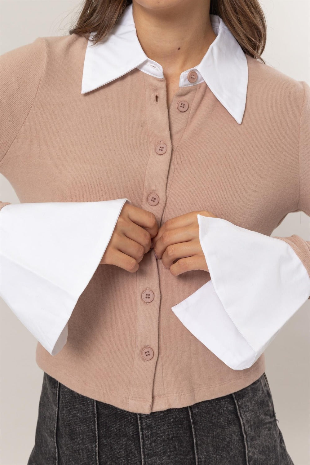 Office Siren Button Down Knit Cardigan