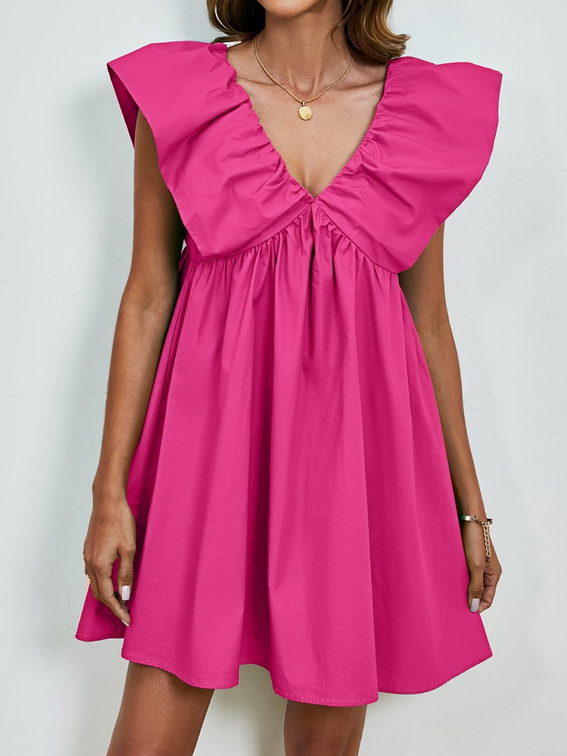 Skye Cap Sleeve Mini Dress