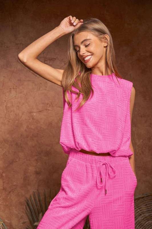 Maggie Round Neck Top and Pants Set