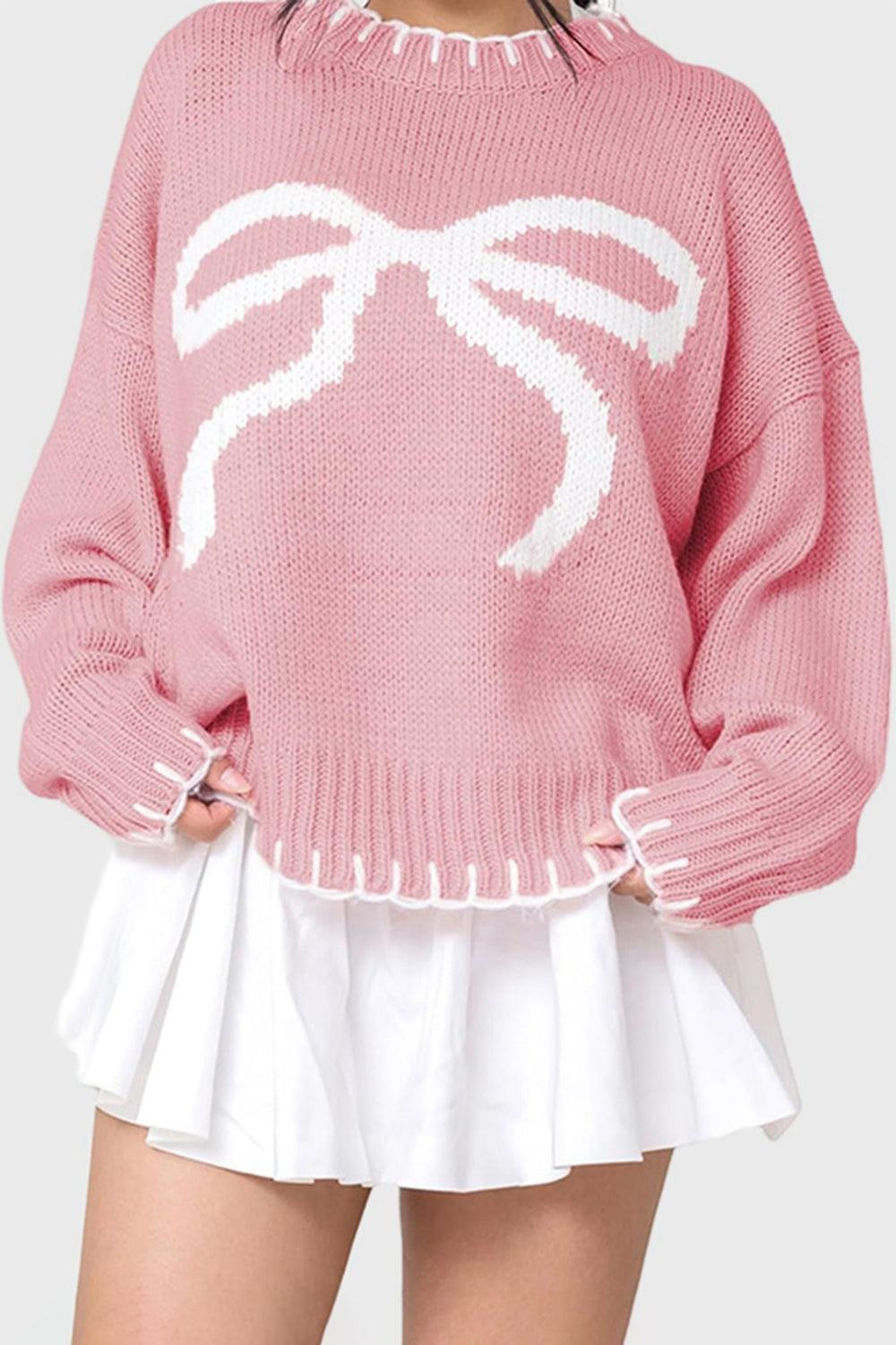 Holly Bow Sweater