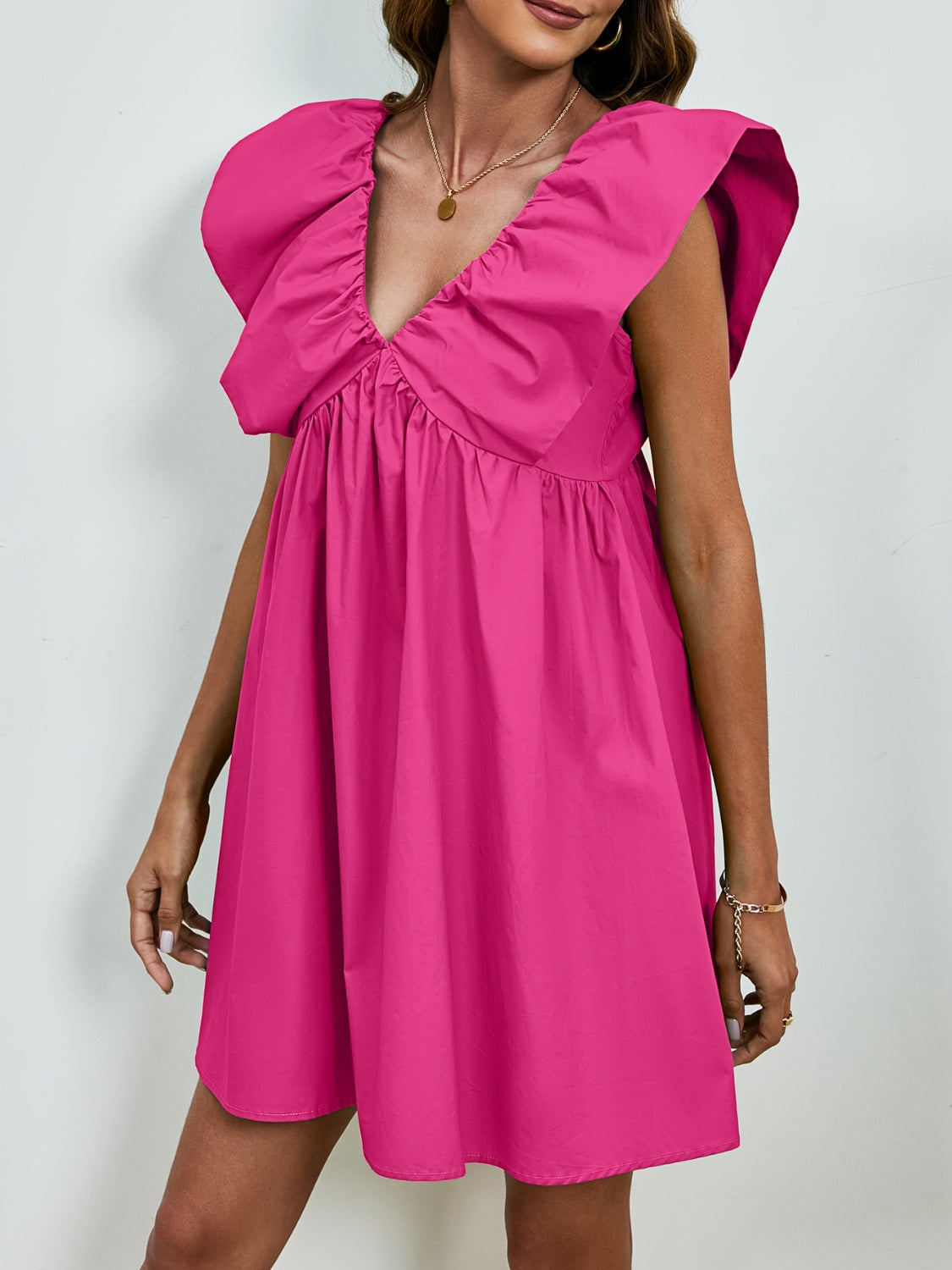 Skye Cap Sleeve Mini Dress