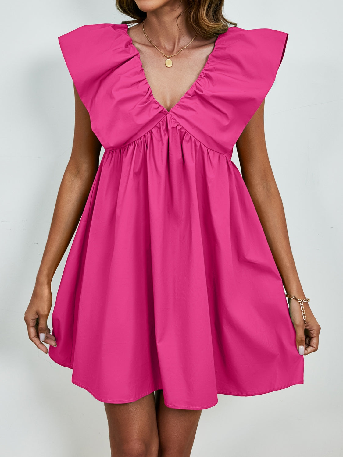 Skye Cap Sleeve Mini Dress