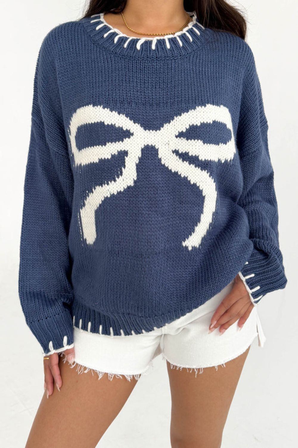 Holly Bow Sweater