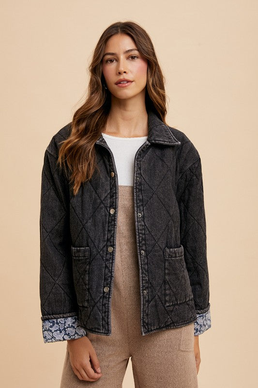 The Emily Snap Down Denim Jacket