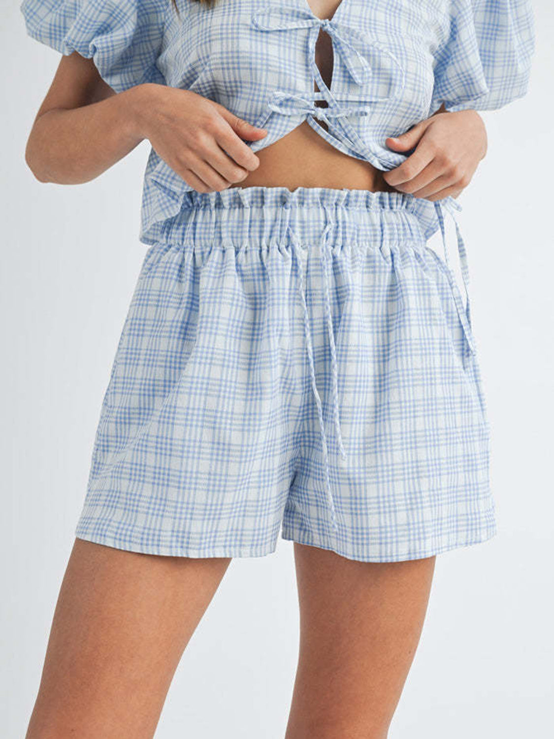 Bow Tie Top and Shorts Set
