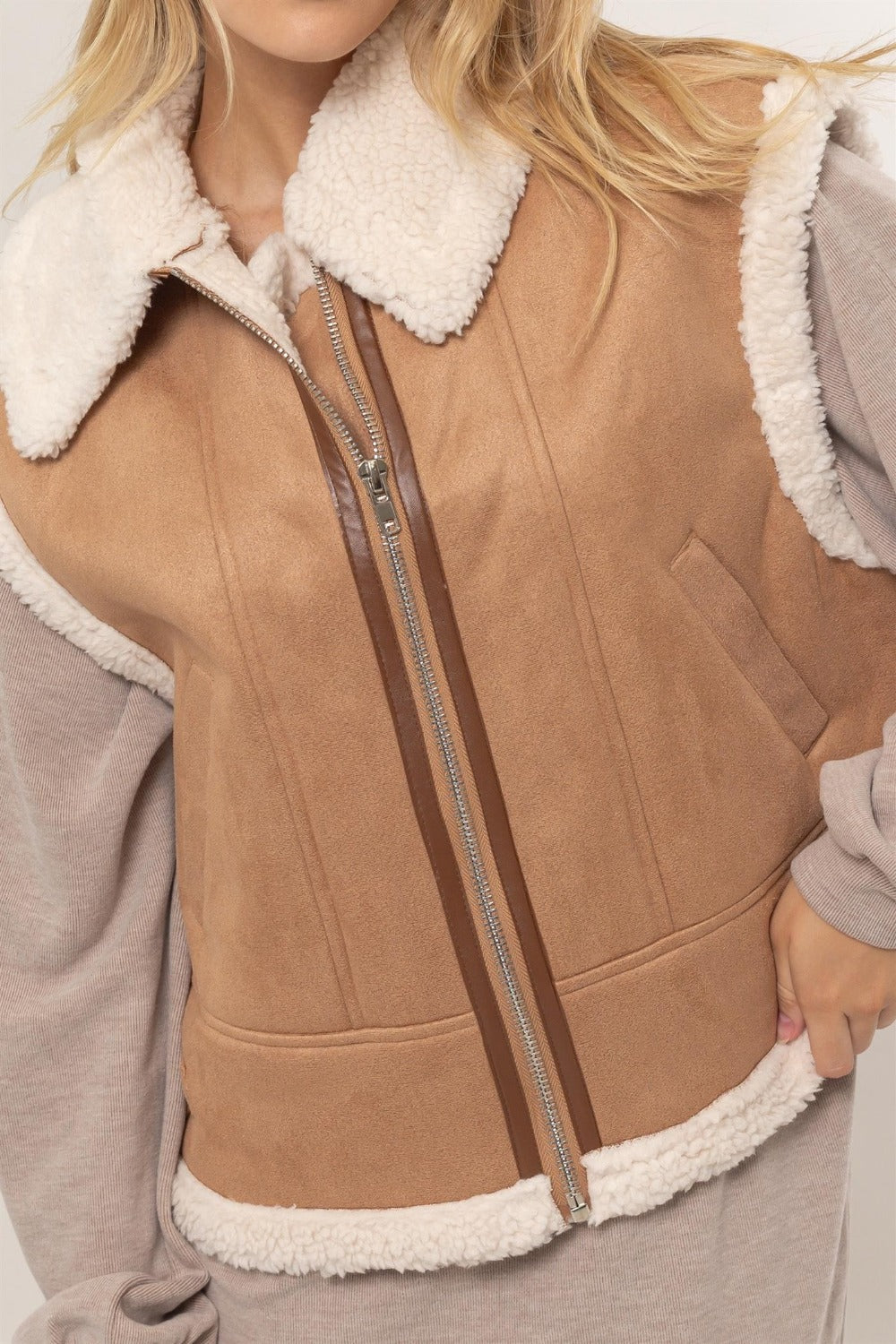Beatrice Suede Vest