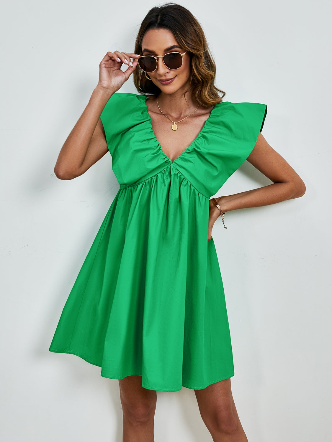 Skye Cap Sleeve Mini Dress
