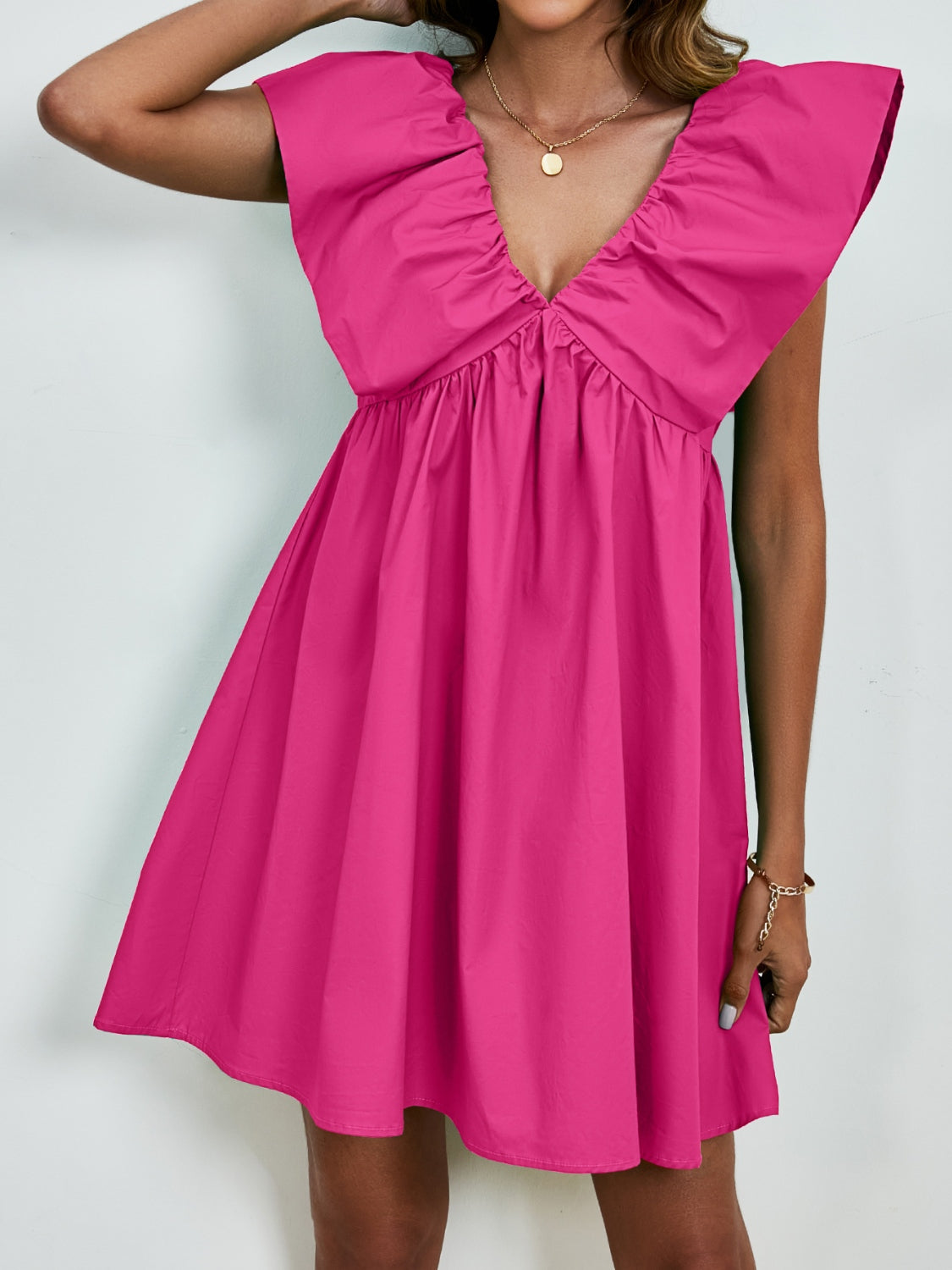 Skye Cap Sleeve Mini Dress