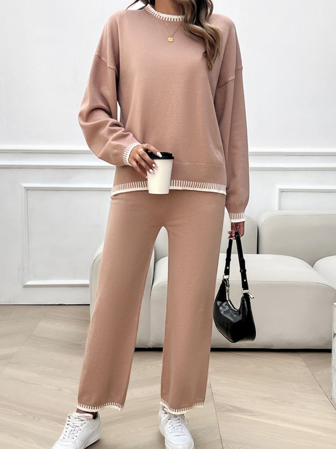 Devine Top and Pants Sweater Set