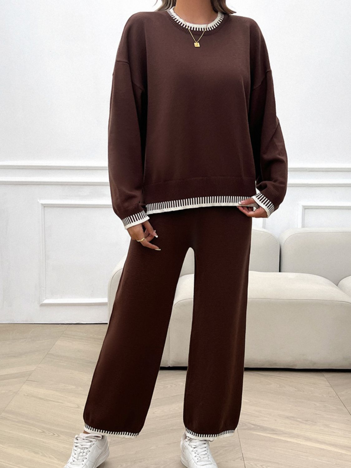 Devine Top and Pants Sweater Set
