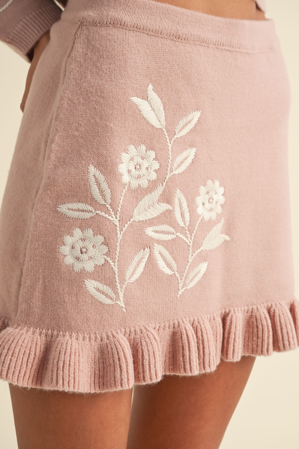 Jakie Cardigan and Ruffled Skirt Set