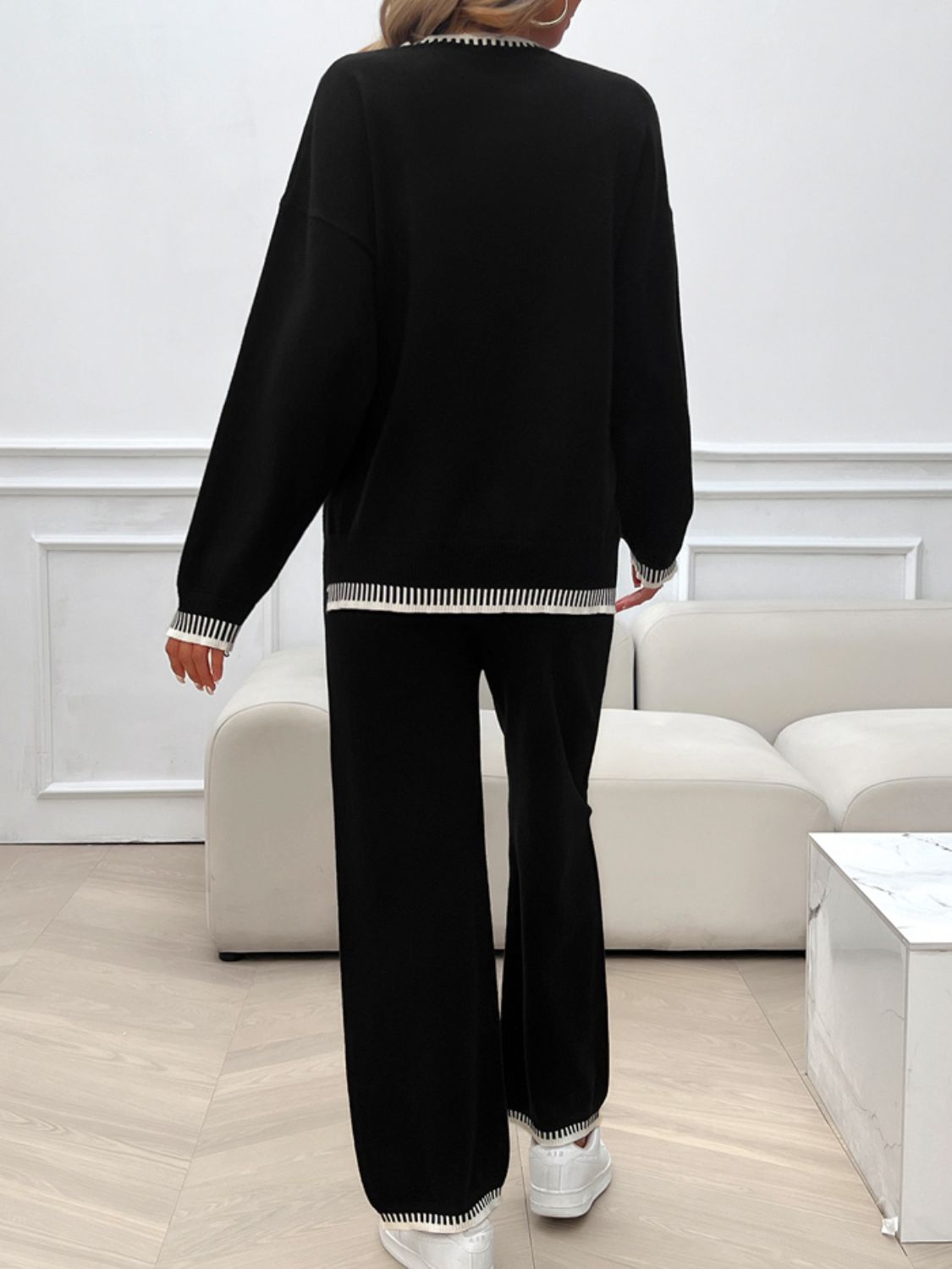 Devine Top and Pants Sweater Set