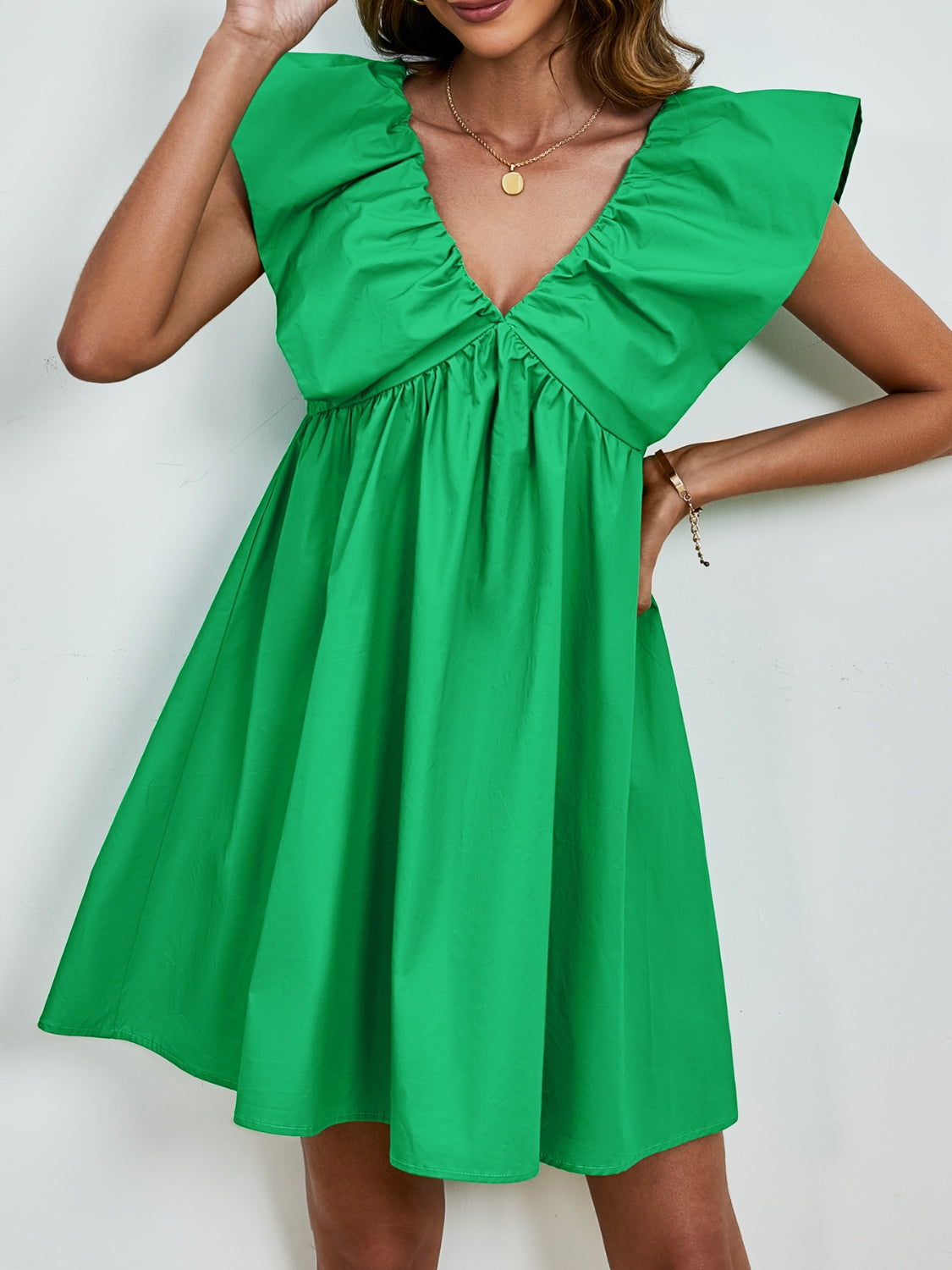 Skye Cap Sleeve Mini Dress