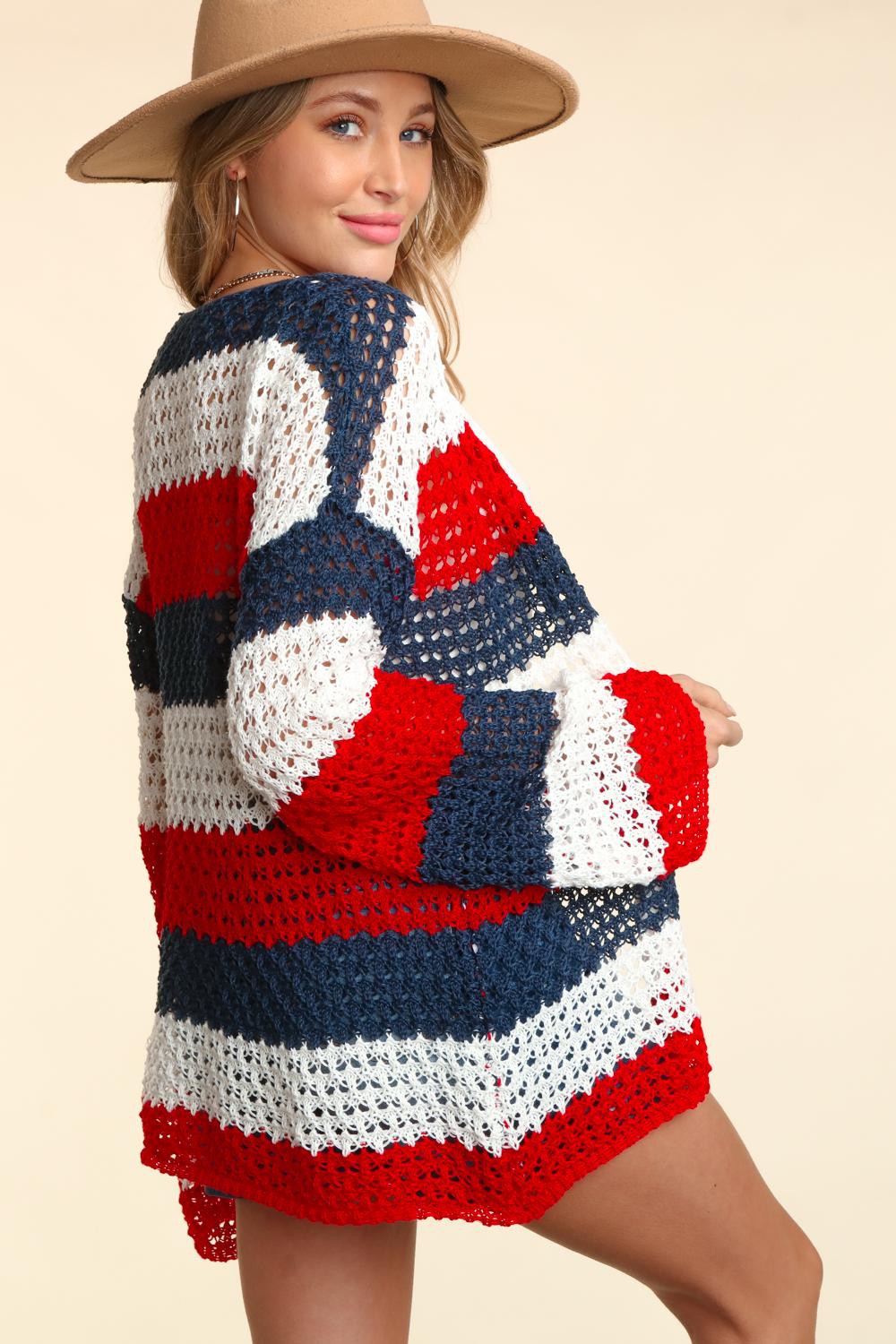 July Long Sleeve Stripe Cardigan