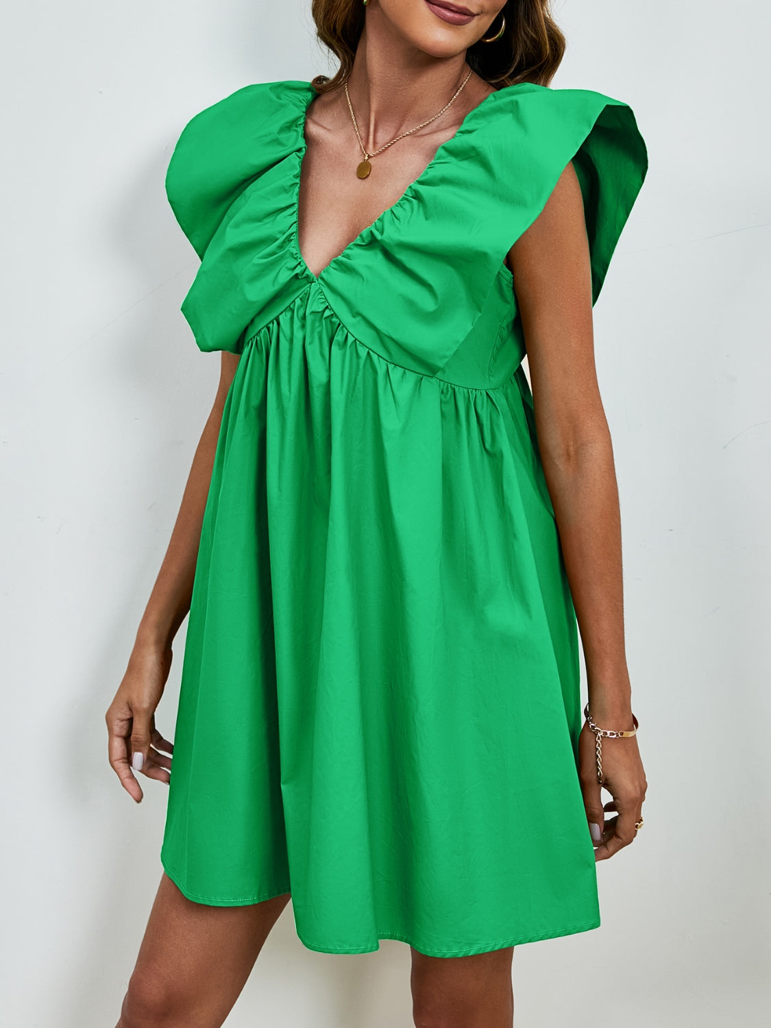 Skye Cap Sleeve Mini Dress