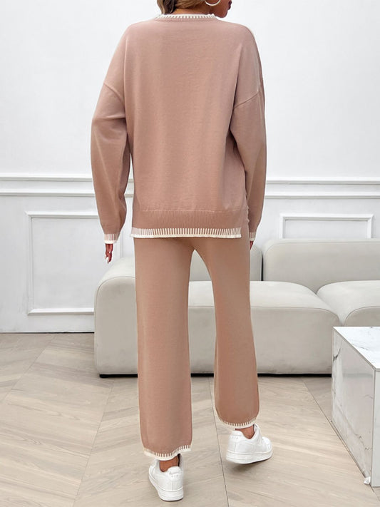 Devine Top and Pants Sweater Set