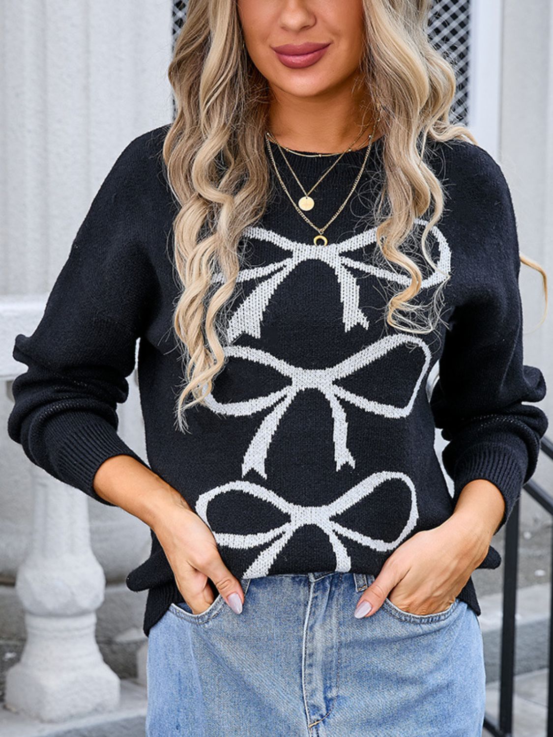 Bri Bow Sweater
