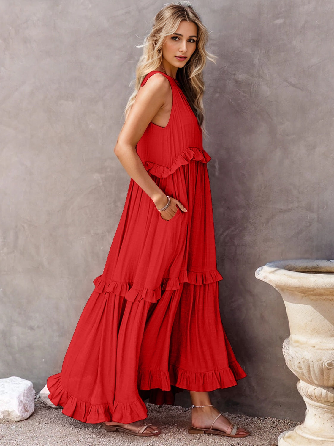 Mingo Tiered Maxi Dress