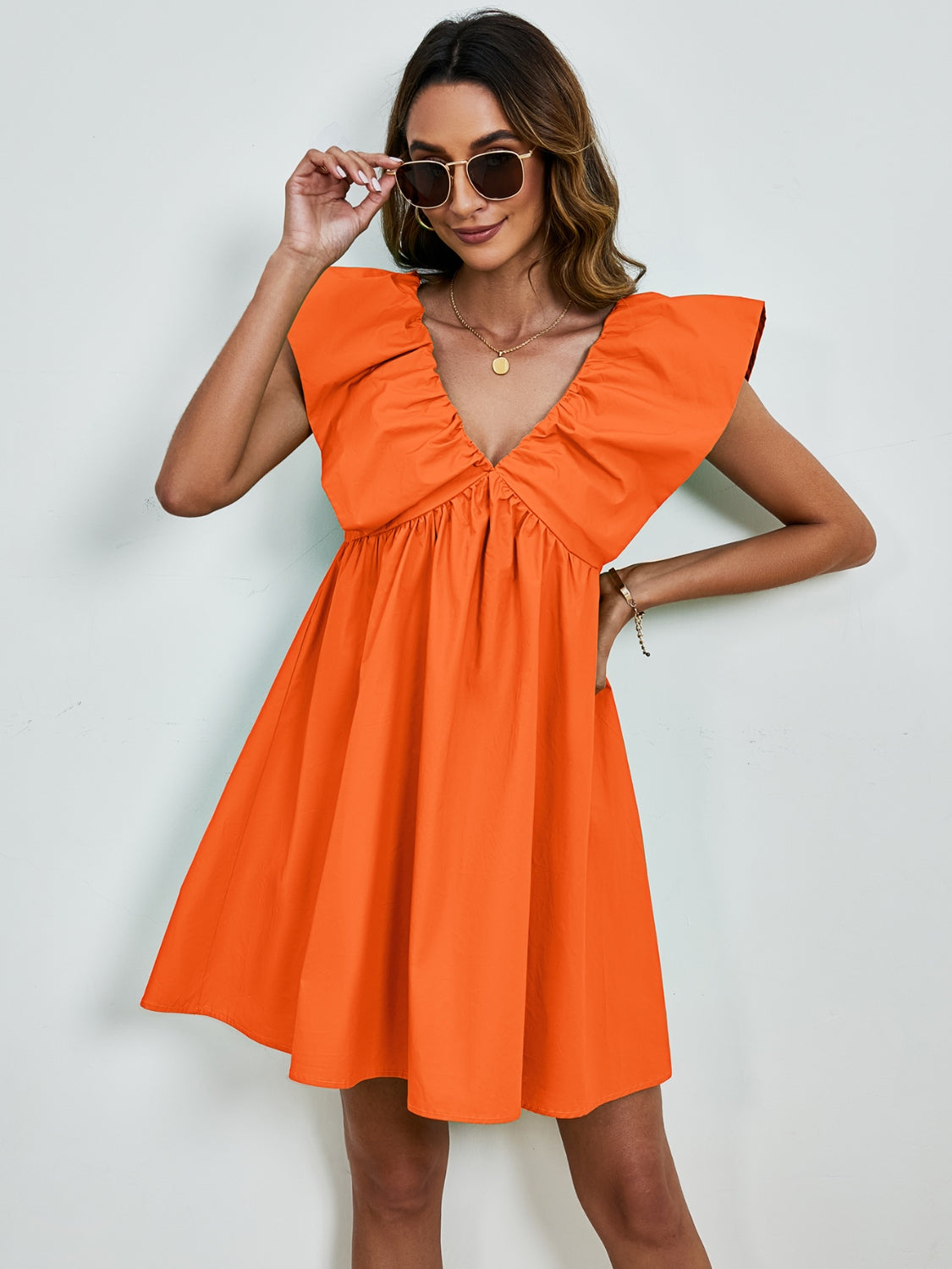 Skye Cap Sleeve Mini Dress